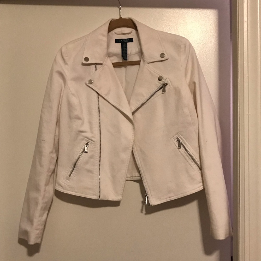 Lauren Ralph Lauren White Denim Jacket